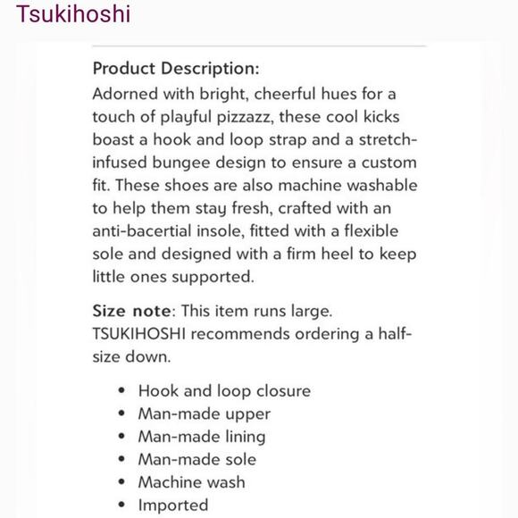 NEW Tsukihoshi Blue/Orange Mary Jane Neo Shoes, Sz 7.5 (EU 24, fits big!) - Picture 5 of 10